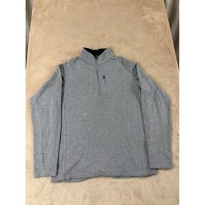 Free Fly Quarter Zip sweaters‎ Men's size M Gray Bamboo  Pullover Heather EUC